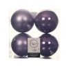 The Christmas Palace Shatterproof & Glass Sets 4" SHINY & MATTE HEATHER BALL ORNAMENTS SET OF 24