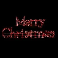 The Christmas Palace 18 FT MERRY CHRISTMAS COLOR CHANGING LED SIGN WITH CONTROLLER