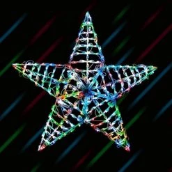 The Christmas Palace OVERSIZED DECOR 3 FT 5 POINT 3 DIMENSIONAL STAR COLOR CHANGING