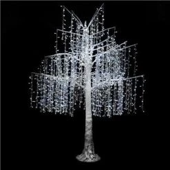 The Christmas Palace 6 FT LED PURE WHITE CRYSTAL TREE