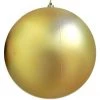 The Christmas Palace 6" GOLD MATTE BALL SET OF 6