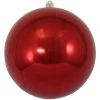 The Christmas Palace Shatterproof & Glass Sets 12" SONIC RED BALL ORNAMENT SET OF 2