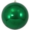 The Christmas Palace Shatterproof & Glass Sets 12" BLARNEY GREEN BALL ORNAMENT SET OF 2