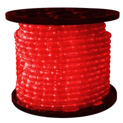 The Christmas Palace CHRISTMAS LIGHTS 150 FT LED RED ROPE LIGHT FLEX, 1/2" DIAMETER