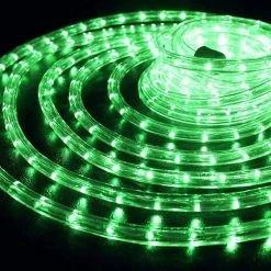 The Christmas Palace 150 FT LED GREEN ROPE LIGHT FLEX, 1/2" DIAMETER