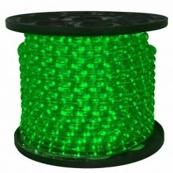 The Christmas Palace 150 FT LED GREEN ROPE LIGHT FLEX, 1/2" DIAMETER