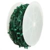 The Christmas Palace 1000 FT C9 ROLL GREEN WIRE 6" SPACING E17 BASE