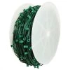The Christmas Palace CHRISTMAS LIGHTS 1000 FT C7 ROLL GREEN WIRE 6" SPACING E12 BASE