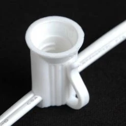 The Christmas Palace C7 / C9 Bulbs 1000 FT C7 ROLL WHITE WIRE 6" SPACING E12 BASE