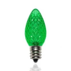 The Christmas Palace C7 LED GREEN REPLACEMENT BULB 25 PACK
