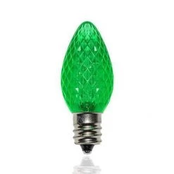 The Christmas Palace C7 LED GREEN REPLACEMENT BULB 25 PACK