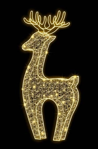 The Christmas Palace 3 X 7 FT LED WHITE REINDEER 120V OVERSIZED DECOR 1 The Christmas Palace 3 X 7 FT LED WHITE REINDEER 120V OVERSIZED DECOR