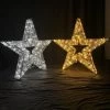 The Christmas Palace OVERSIZED DECOR 2 FT 3D STAR WARM WHITE WITH COOL WHITE FLASHING EFFECT SET OF 2