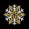 The Christmas Palace 4 FT X 4 FT LED WARM WHITE CRYSTAL SNOWFLAKE 120V OVERSIZED DECOR