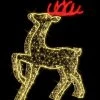 The Christmas Palace 4 FT X 1 FT X 6 FT RED & WARM WHITE DEER