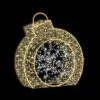 The Christmas Palace OVERSIZED DECOR 5 FT X 10" X 5 FT WARM WHITE LED GOLD ORNAMENT BALL