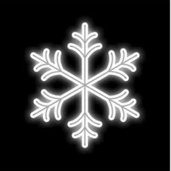 The Christmas Palace OVERSIZED DECOR 2 FT X 1.5 FT WHITE LED SNOWFLAKE