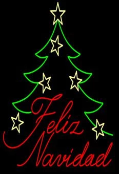 The Christmas Palace 4.5 FT X 4.5 FT RED & GREEN LED FELIZ NAVIDAD TREE 1 The Christmas Palace 4.5 FT X 4.5 FT RED & GREEN LED FELIZ NAVIDAD TREE