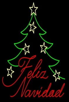 The Christmas Palace 4.5 FT X 4.5 FT RED & GREEN LED FELIZ NAVIDAD TREE 2 The Christmas Palace 4.5 FT X 4.5 FT RED & GREEN LED FELIZ NAVIDAD TREE