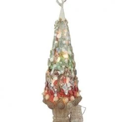 The Christmas Palace 26" COASTAL LIGHTED SHELL TREE