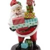 The Christmas Palace 15" RETRO SANTA WITH GIFTS Table Tops