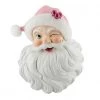 The Christmas Palace 20" PINK SANTA HEAD WALL ART Santas