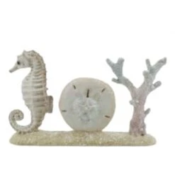 The Christmas Palace Table Tops DECEMBER DIAMONDS 9" COASTAL JOY TABLE DECOR