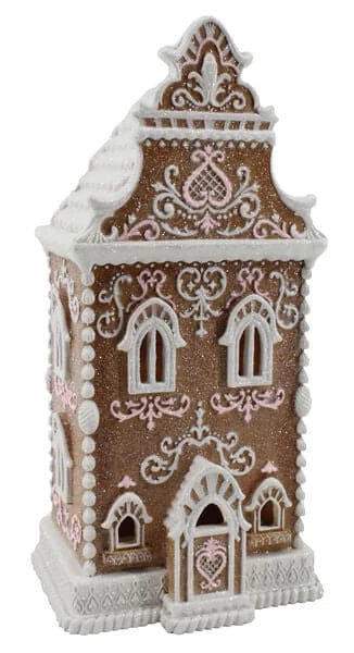 The Christmas Palace DECEMBER DIAMONDS WHITE ICING GINGERBREAD HOUSE LED LIT 1 The Christmas Palace DECEMBER DIAMONDS WHITE ICING GINGERBREAD HOUSE LED LIT