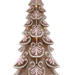 The Christmas Palace DECEMBER DIAMONDS LARGE GINGERBREAD TREE LED LIT Table Tops