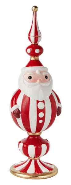 The Christmas Palace DECEMBER DIAMONDS 18" PEPPERMINT SANTA TABLETOP FINIAL Table Tops 1 The Christmas Palace DECEMBER DIAMONDS 18" PEPPERMINT SANTA TABLETOP FINIAL Table Tops