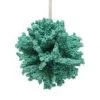 The Christmas Palace Christmas Ornaments DECEMBER DIAMONDS 4" TEAL CORAL BALL ORNAMENT SET OF 6