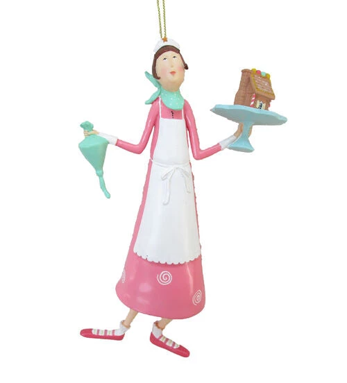 The Christmas Palace DECEMBER DIAMONDS 7" BAKING ANGEL WITH FROSTING ORNAMENT 1 The Christmas Palace DECEMBER DIAMONDS 7" BAKING ANGEL WITH FROSTING ORNAMENT