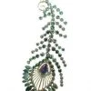 The Christmas Palace DECEMBER DIAMONDS 8" JEWELED PEACOCK FEATHER ORNAMENT Christmas Ornaments