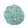 The Christmas Palace DECEMBER DIAMONDS TEAL MESH BALL ORNAMENT