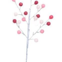The Christmas Palace Stems & Picks DECEMBER DIAMONDS PINK GUM DROP PICK SET OF 6