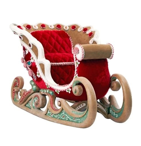 The Christmas Palace Sugar & Spice 12" GINGERBREAD SLEIGH 4 The Christmas Palace Sugar & Spice 12" GINGERBREAD SLEIGH