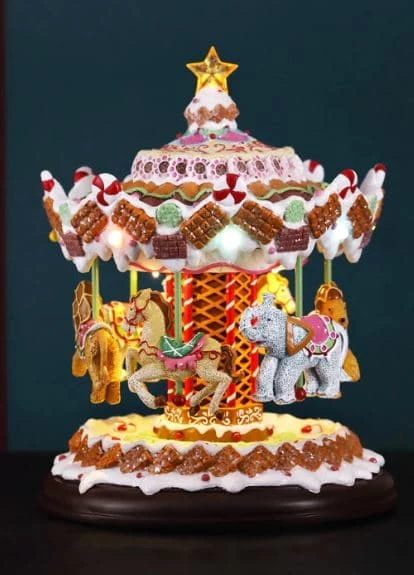 The Christmas Palace 11" CANDY LAND CAROUSEL 1 The Christmas Palace 11" CANDY LAND CAROUSEL