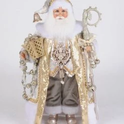 The Christmas Palace KAREN DIDION ORIGINALS IVORY & GOLD SANTA Santas