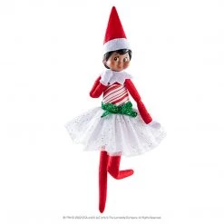 The Christmas Palace Elves ELF ON THE SHELF CANDY CANE CLASSIC DRESS