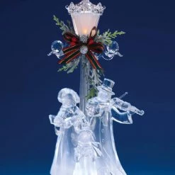 The Christmas Palace Table Tops 11" STREET LAMP WITH CHOIR BATTERY OPERATED