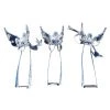 The Christmas Palace 8" ACRYLIC ANGEL STATUETTES ASSORTED SET OF 3