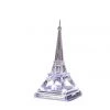 The Christmas Palace 8" ACRYLIC EIFFEL TOWER WITH SILVER BASE BATTERY OPERATED