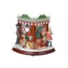 The Christmas Palace 8" SANTA'S MUSICAL CORNER SHOP BATTERY OPERATED