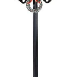 The Christmas Palace OVERSIZED DECOR 3.5 FT LED BLACK STREET LAMP BATTERY OPERATED