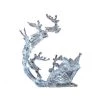 The Christmas Palace 13" ACRYLIC LED DEER FLIGHT & SLEIGH BATTERY OPERATED