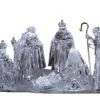 The Christmas Palace 10" ACRYLIC NATIVITY SET OF 6 PIECES Nativity & Stables