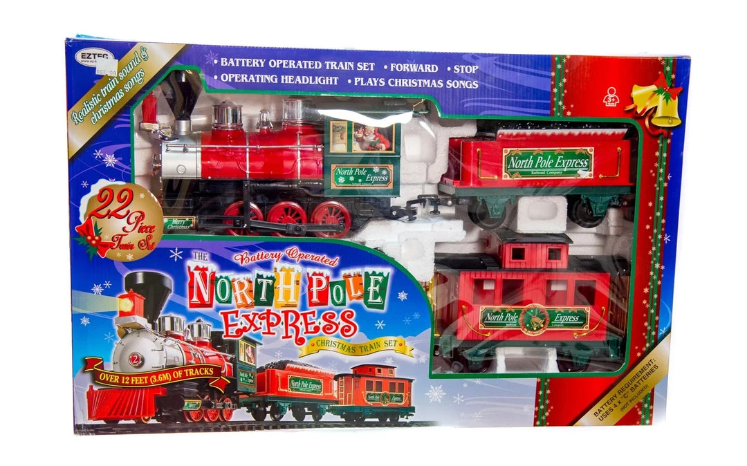 The Christmas Palace 22 PCS NORTHPOLE EXPRESS BATTERY OPERATED TRAIN 6 The Christmas Palace 22 PCS NORTHPOLE EXPRESS BATTERY OPERATED TRAIN