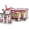 The Christmas Palace SNOW VILLAGE REINDEER GAS STATION Department 56