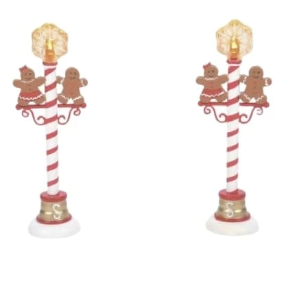 The Christmas Palace VILLAGE ACCESSORY GINGERBREAD STREET LIGHTS 1 The Christmas Palace VILLAGE ACCESSORY GINGERBREAD STREET LIGHTS