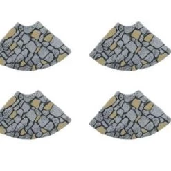 The Christmas Palace Department 56 VILLAGE ACCESSORY LIMESTONE ROAD, CURVED